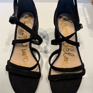 Sam Edelman Stacie Strappy  Black Heels Size 7